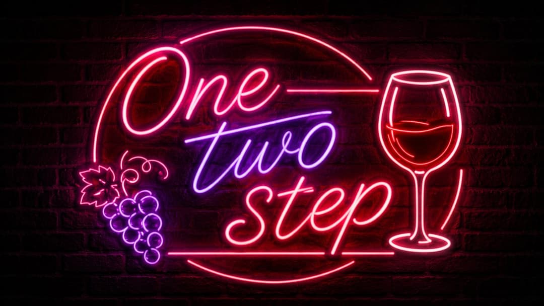 One　two　step background image