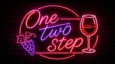 One　two　step background image