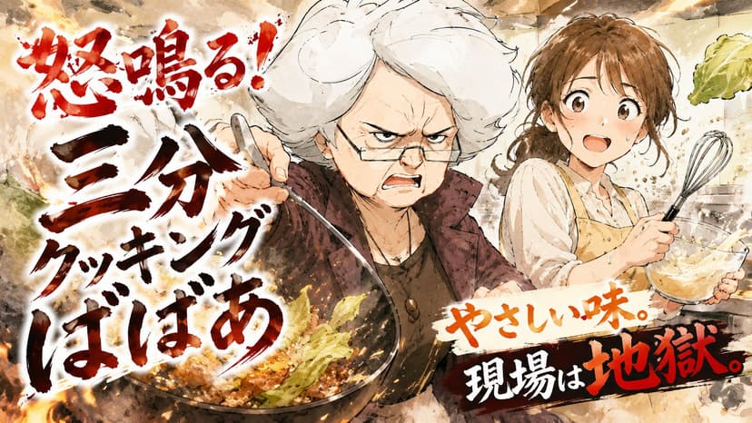 怒鳴る！三分クッキングばばあ