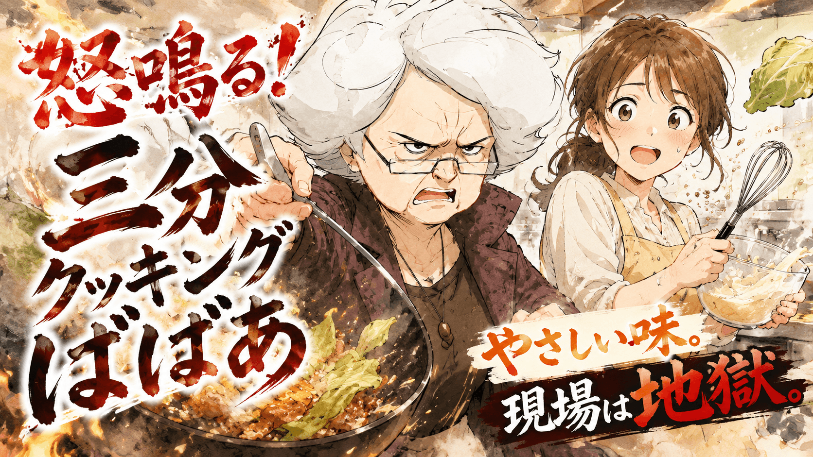 怒鳴る！三分クッキングばばあ