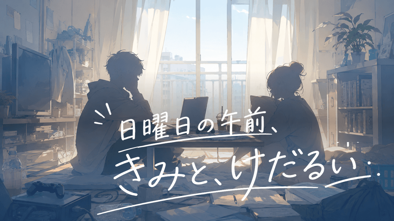 日曜日の午前、きみと、けだるい