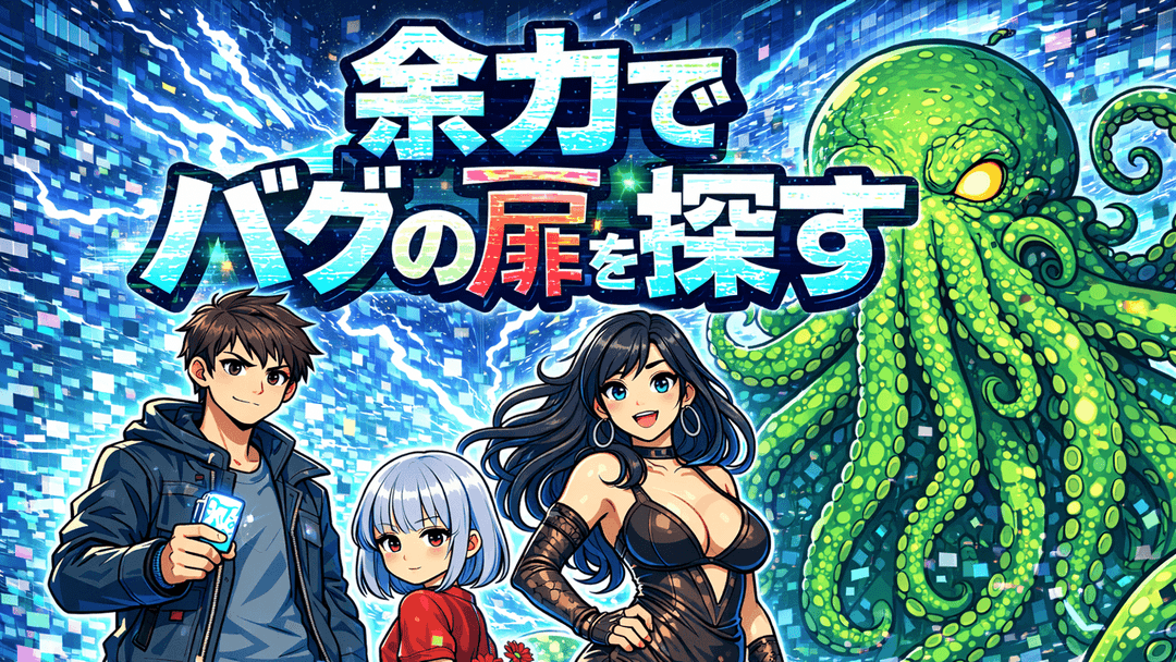 余力でバグの扉を探す background image