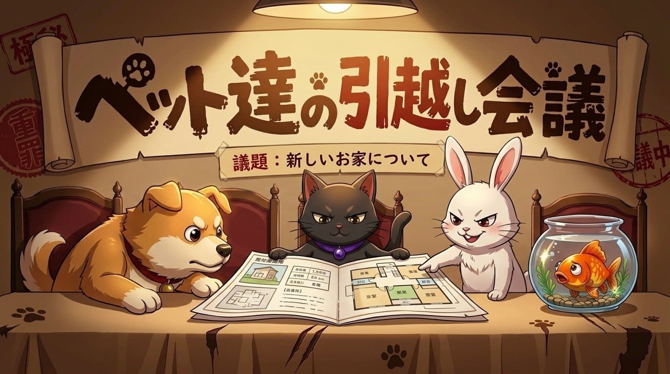 ペット達の引越し会議