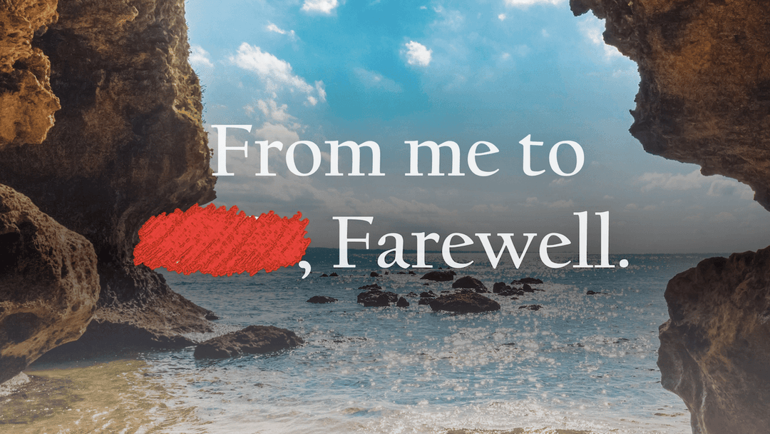 From me to OO, Farewell. background image