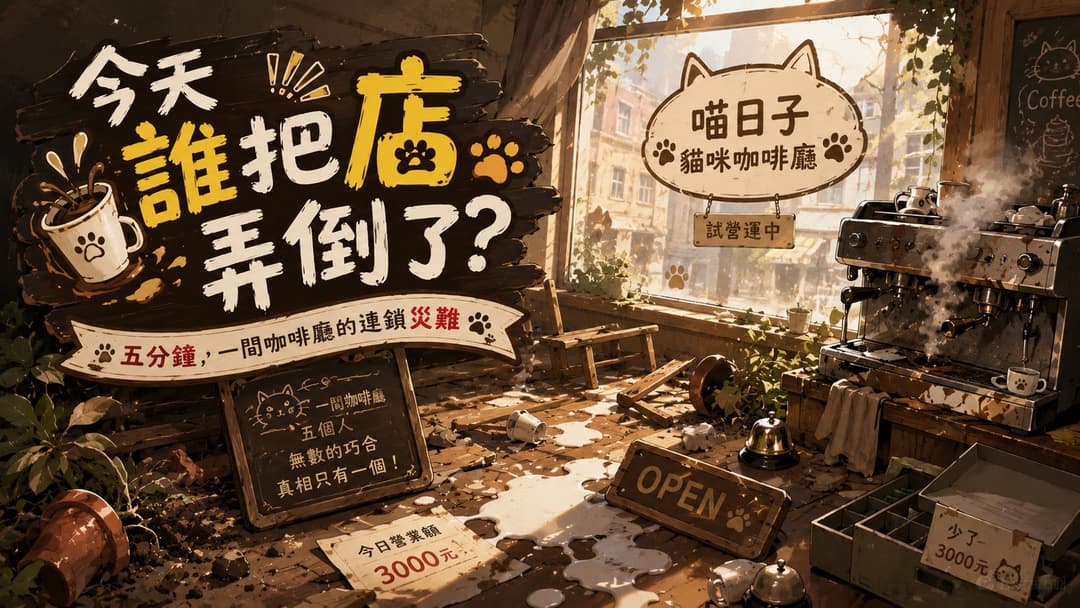 今天誰把店弄倒了? background image