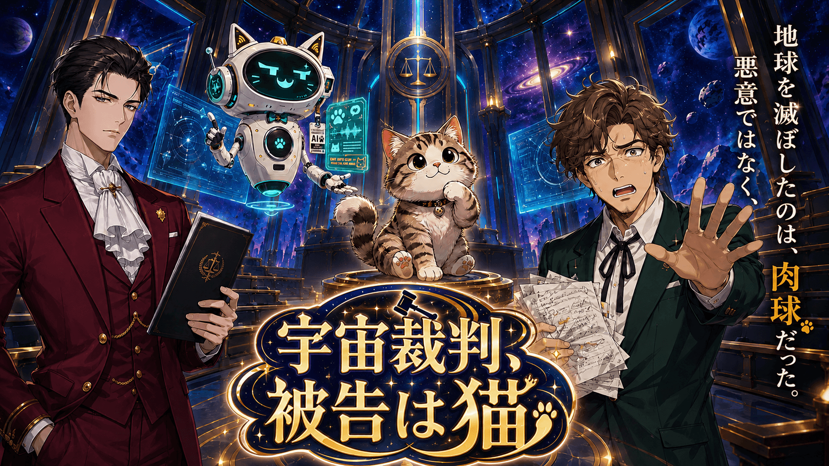 宇宙裁判、被告は猫