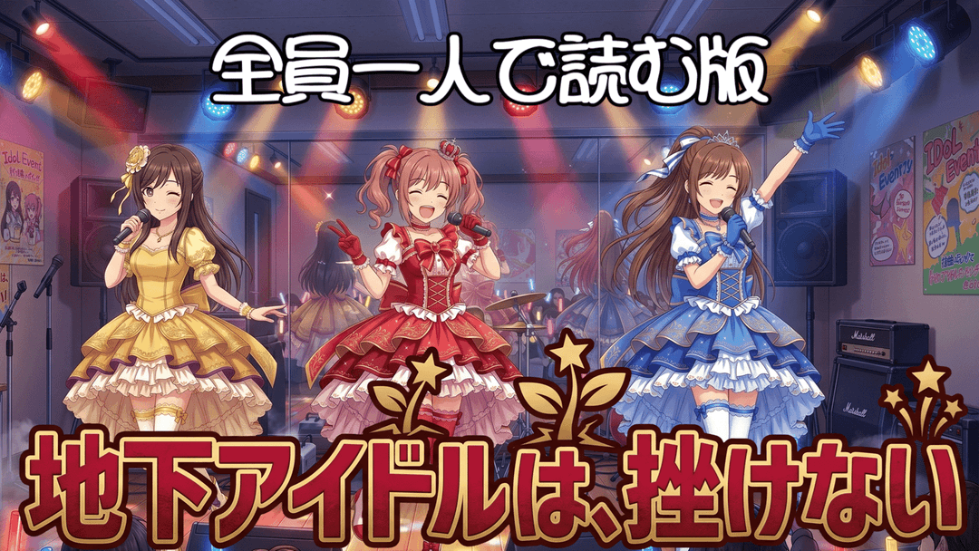 地下アイドルは、挫けない background image
