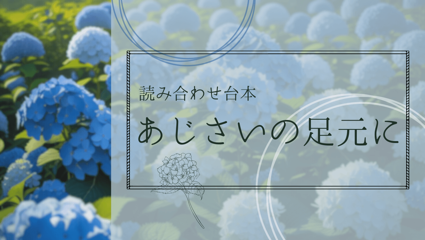 あじさいの足元に