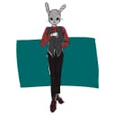 ウサギ頭