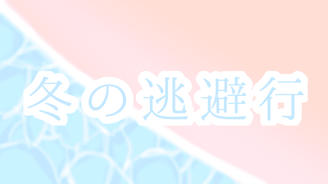 冬の逃避行 background image