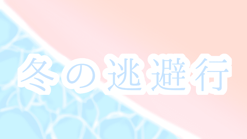冬の逃避行