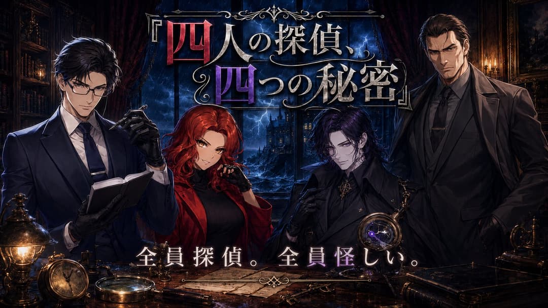 四人の探偵、四つの秘密 background image