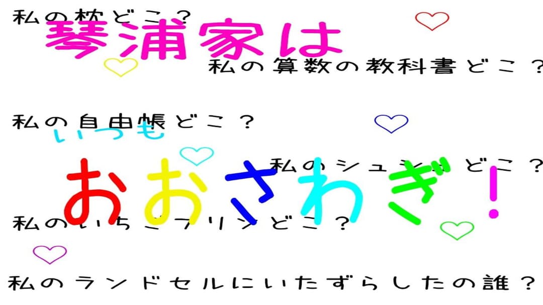 琴浦家はいつも大騒ぎ！ background image