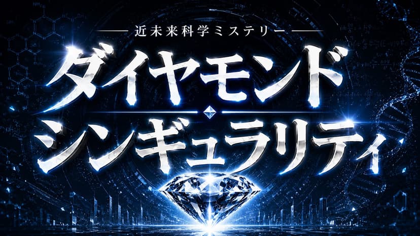 近未来科学ミステリー『ダイヤモンド・シンギュラリティ』