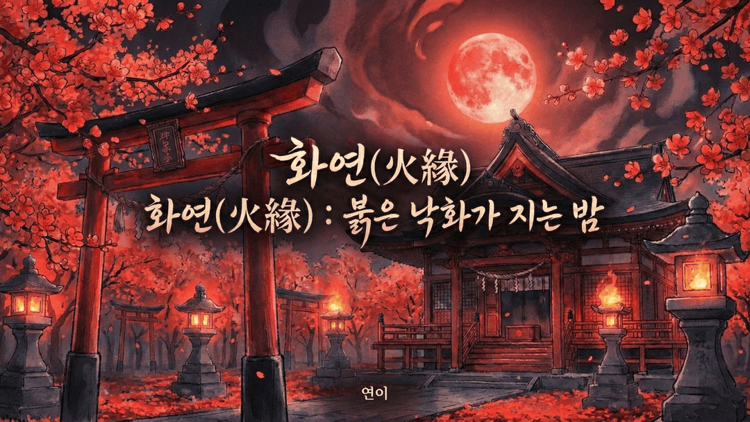 화연(火緣) : 붉은 낙화가 지는 밤 background image