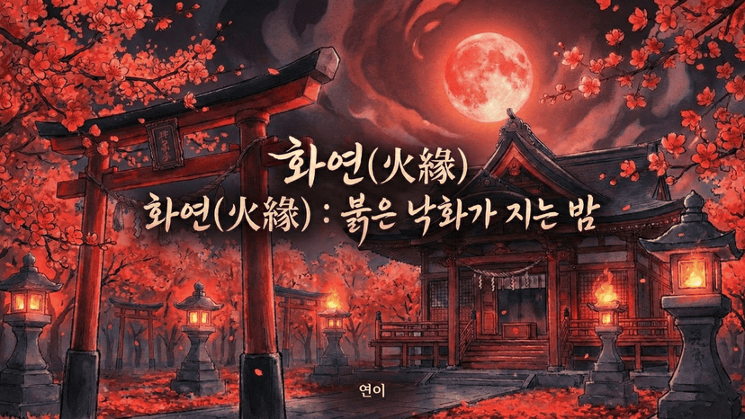 화연(火緣) : 붉은 낙화가 지는 밤