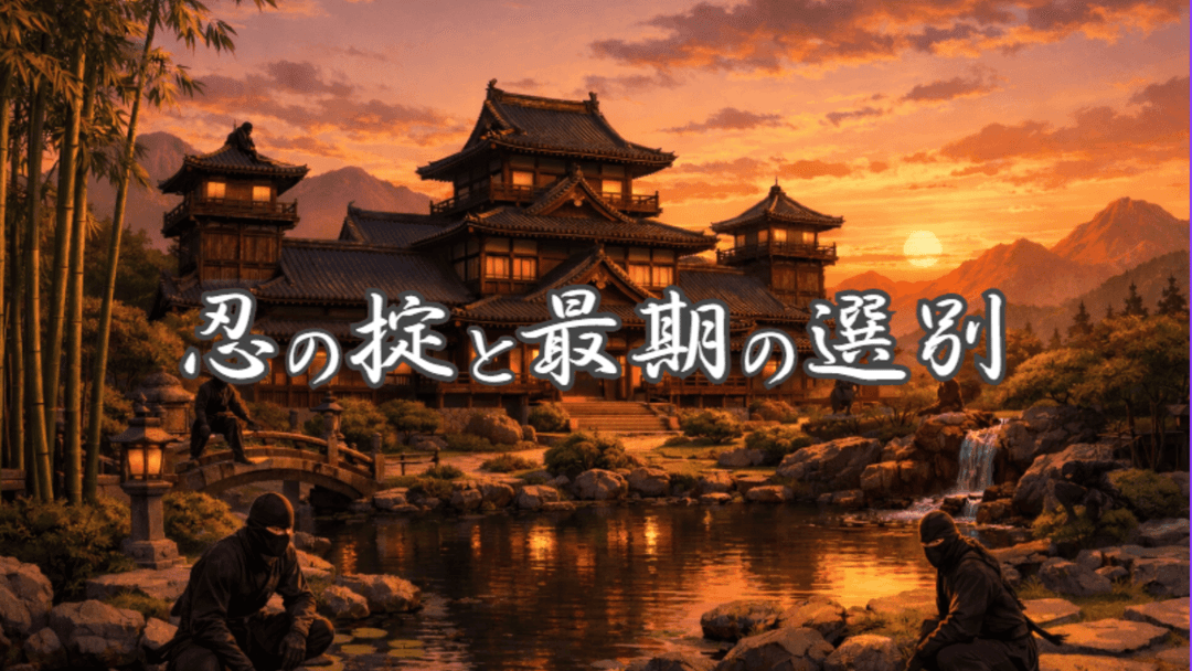 忍の掟と最期の選別 background image
