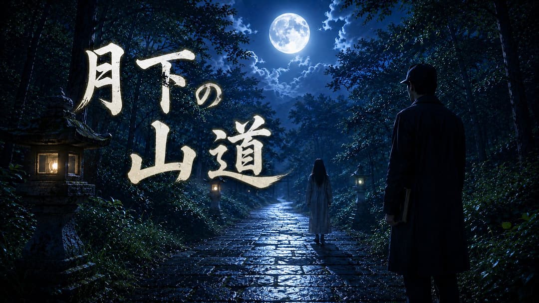 月下の山道 background image
