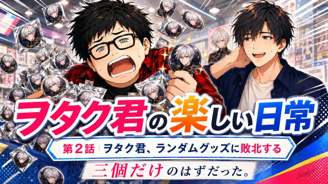 ヲタク君の楽しい日常2-ヲタク君、ランダムグッズに敗北する- background image