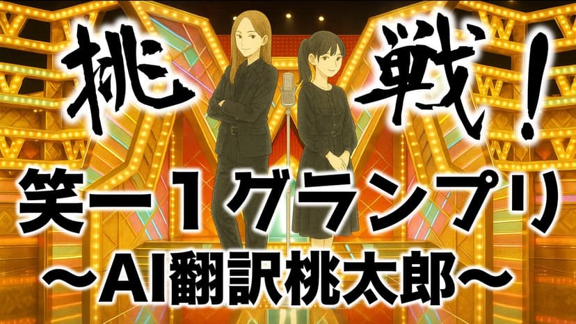 挑戦！笑ー１グランプリ〜AI翻訳桃太郎〜