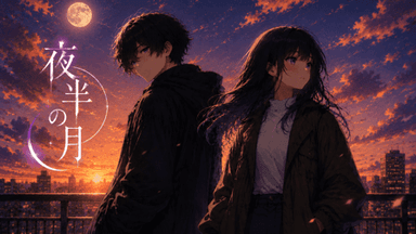 夜半の月 background image