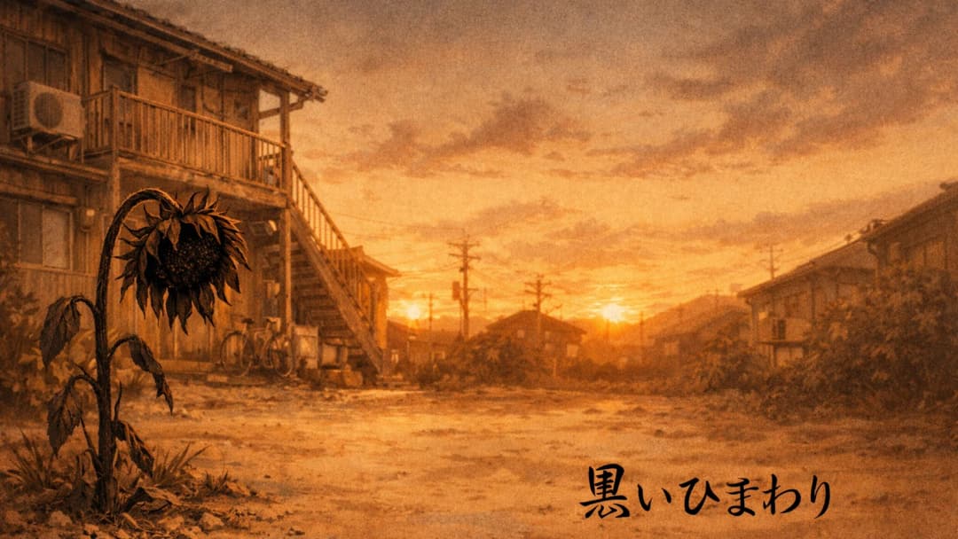 黒いひまわり background image