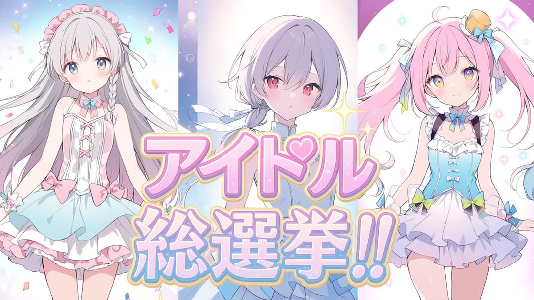 アイドル総選挙！！ background image