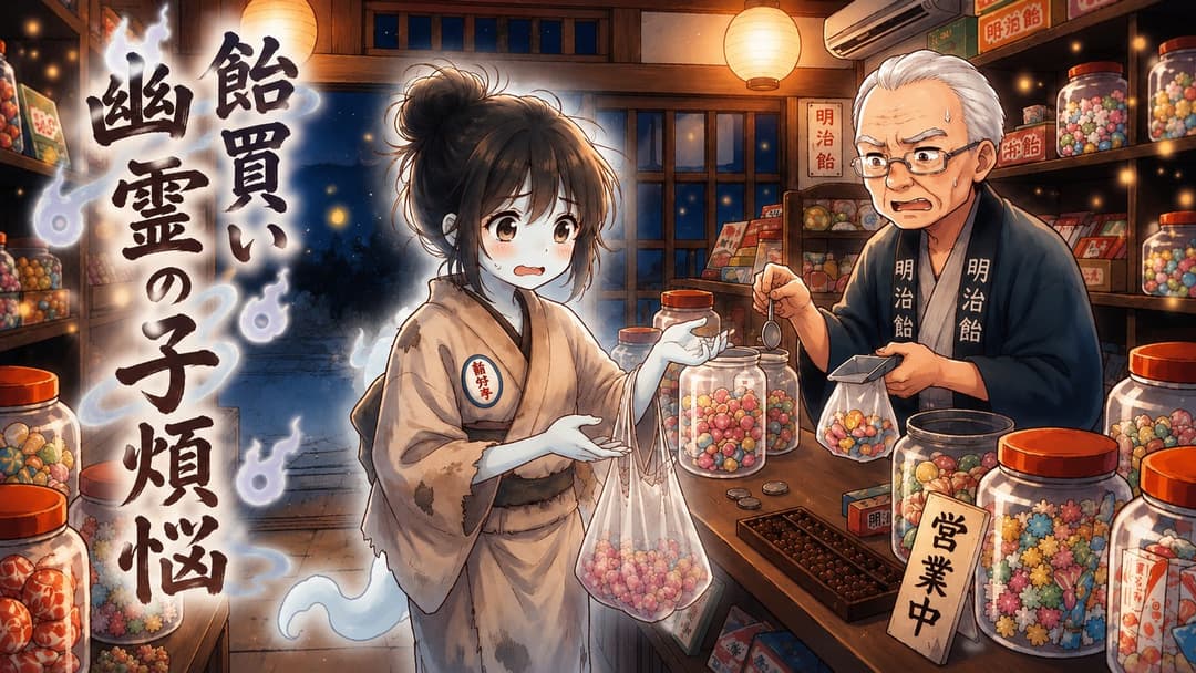 飴買い幽霊の子煩悩 background image