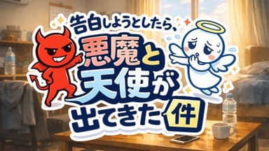 告白しようとしたら、悪魔と天使が出てきた件 background image