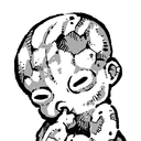 黒ちゃん （胎児の像）