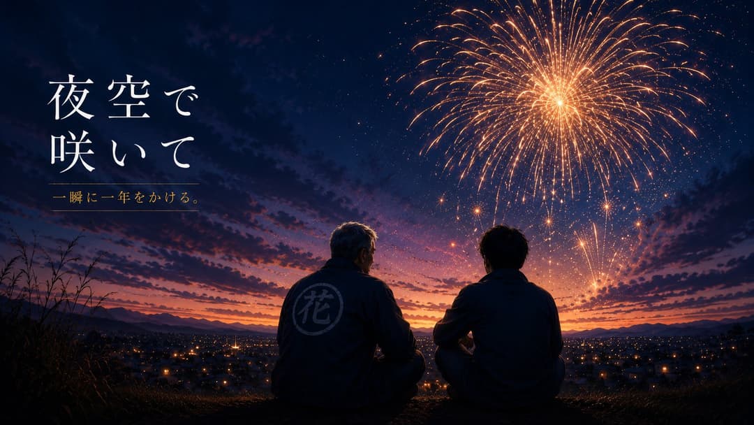 夜空で咲いて background image