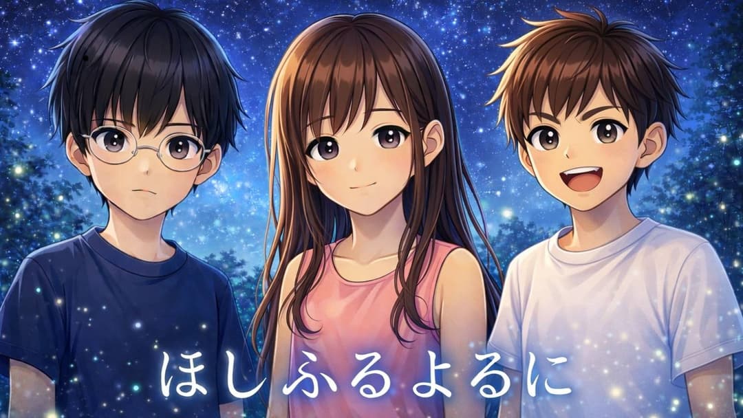 ほしふるよるに background image