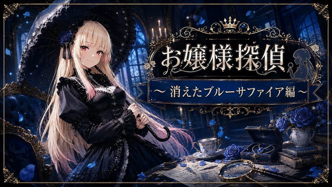 お嬢様探偵〜消えたブルーサファイア編 background image