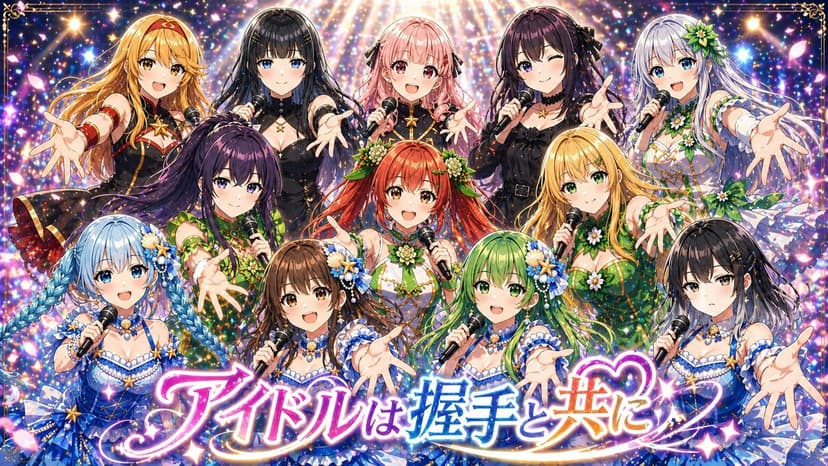 アイドルは握手と共に