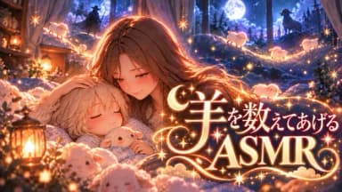 羊を数えてあげるASMR background image