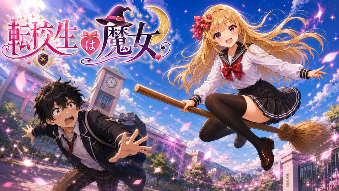 転校生は魔女＠ショート background image