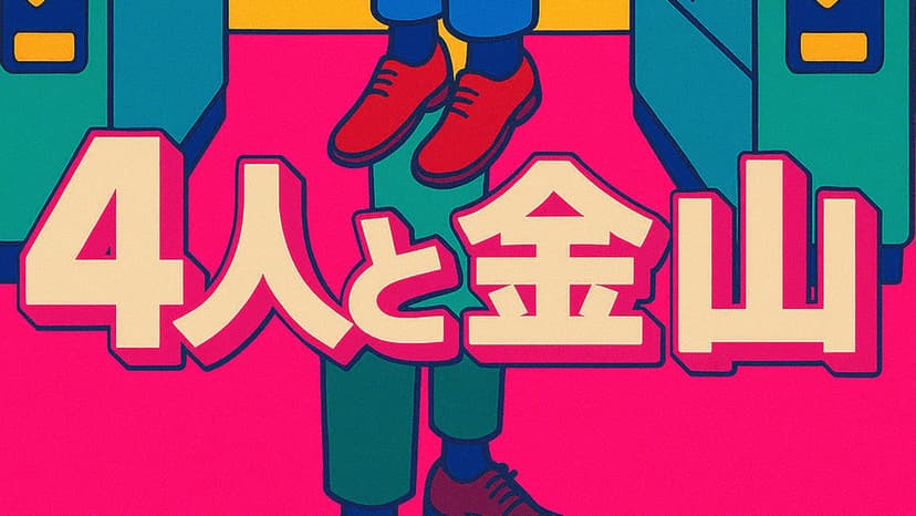 4人と金山