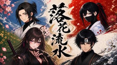 落花流水 background image