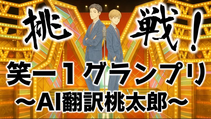 挑戦！笑ー１グランプリ〜AI翻訳桃太郎〜