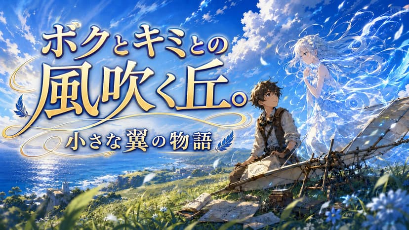 ボクとキミとの風吹く丘。小さな翼の物語