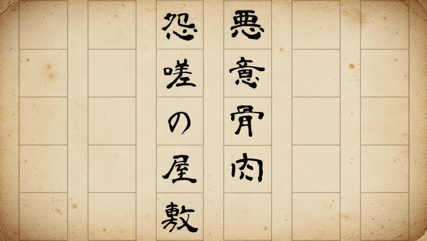 悪意骨肉怨嗟の屋敷