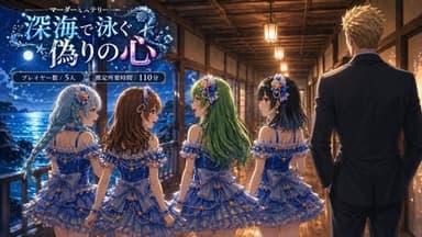 深海で泳ぐ偽りの心 background image